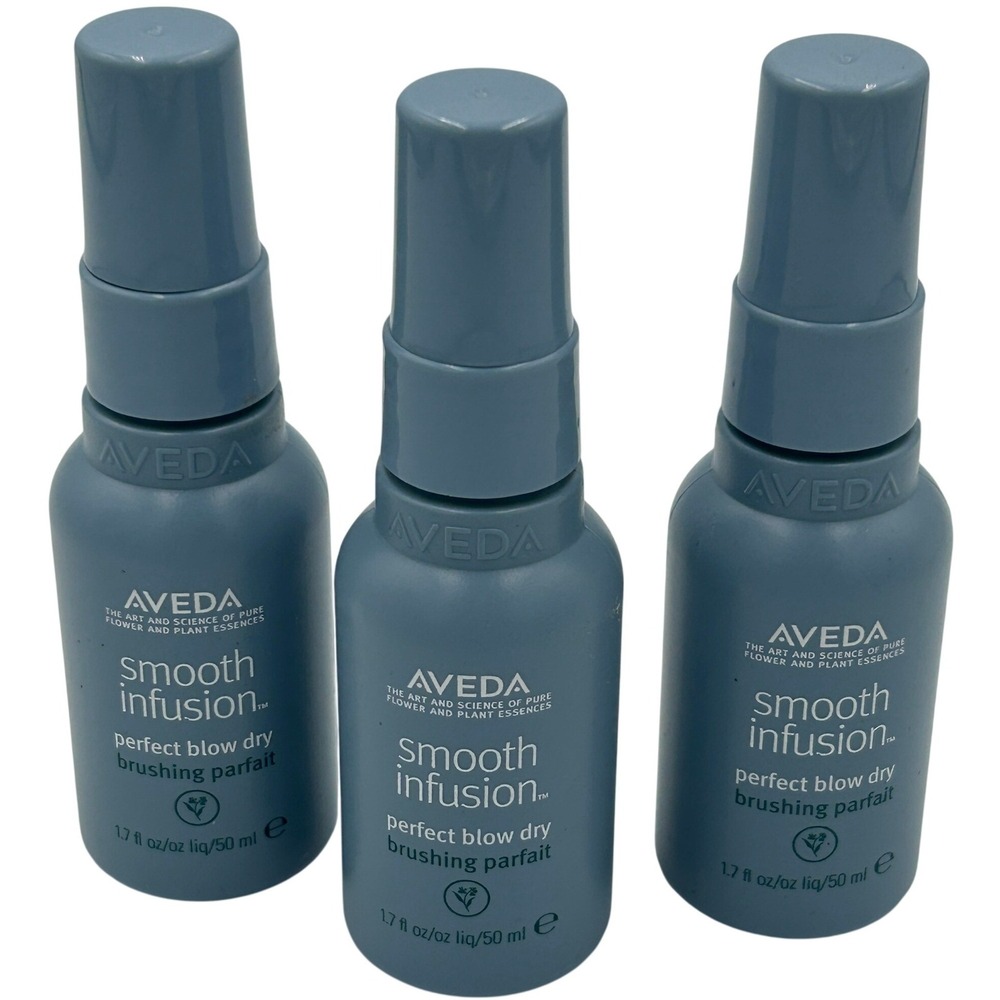 Aveda Smooth Infusion Perfect Blow Dry Brushing Parfait Lot of 3 x 1.7oz New